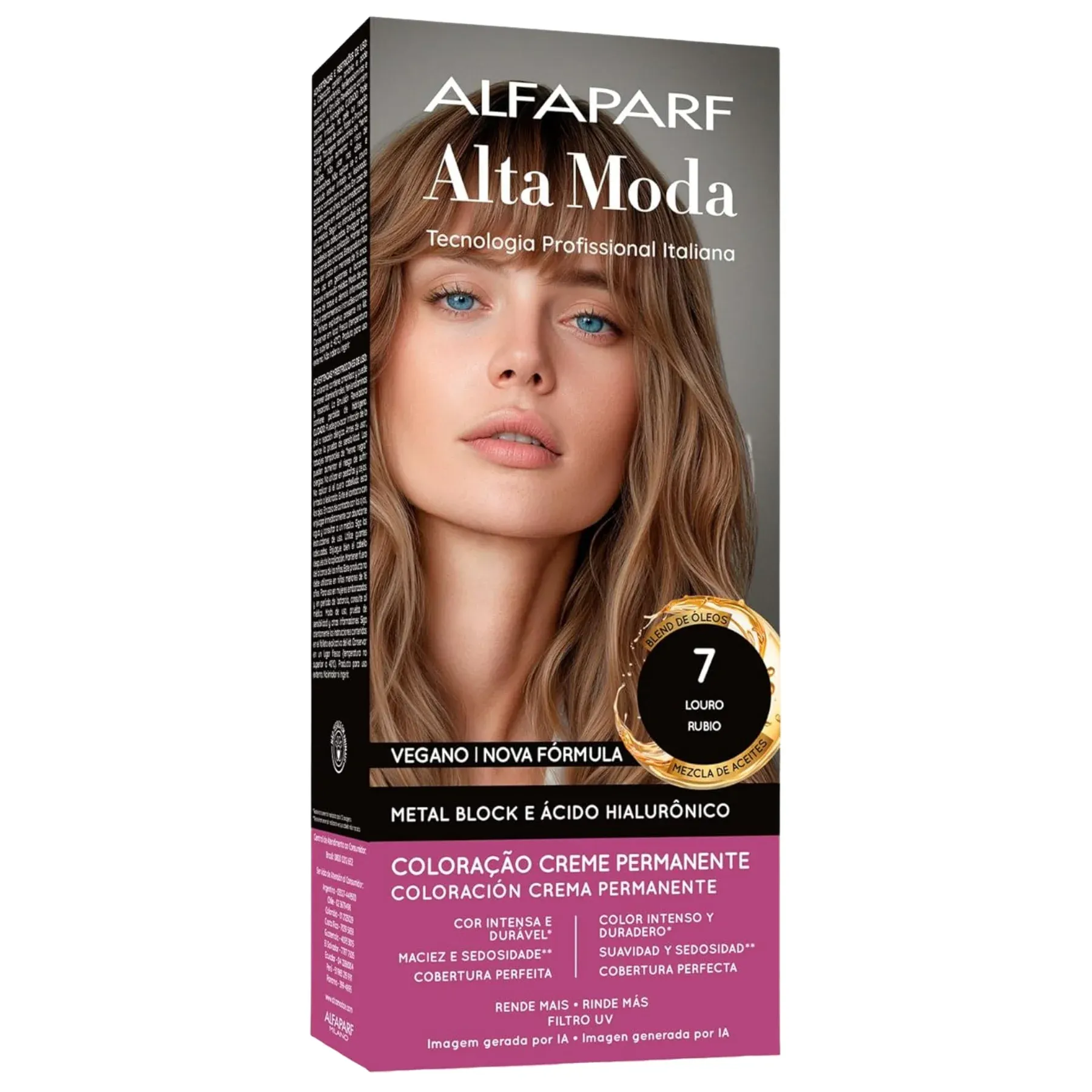 Coloração Creme Altamoda É Colore 7 Louro